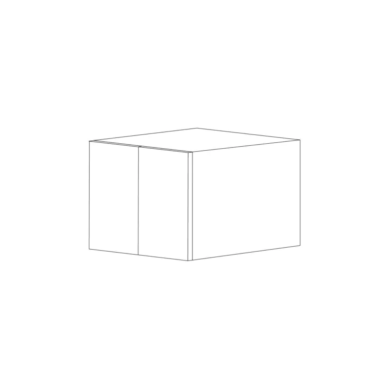 Chic Charcoal Flat Panel 36x12 Wall Cabinet - Assembled Chic Charcoal Flat Panel 36x12 Wall Cabinet - Assembled