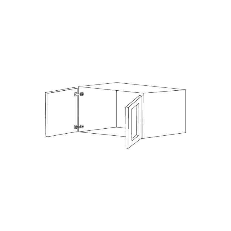 Jersey White Shaker 36x12x24 Wall Cabinet - RTA