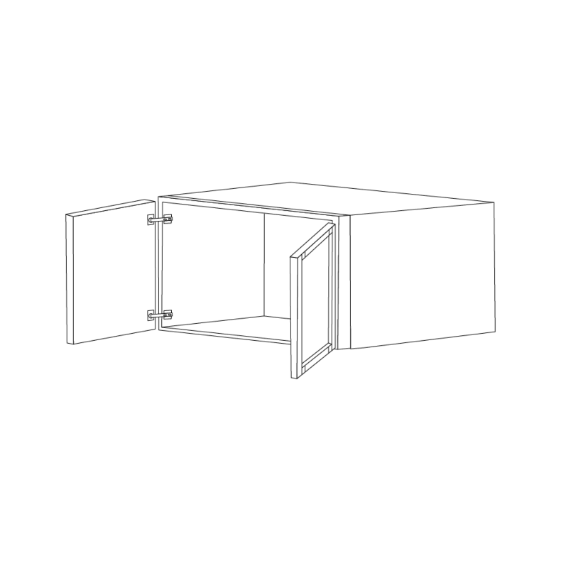 Midnight Java Shaker 36x12 Wall Cabinet RTA