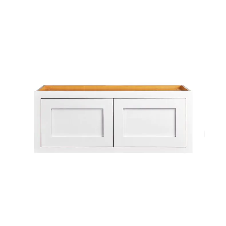 Snow White Inset Shaker 36x12x24 Wall Cabinet - RTA Snow White Inset Shaker 36x12x24 Wall Cabinet - RTA