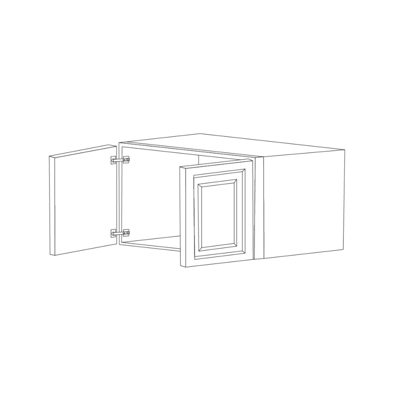 Orlando Ginger Square 36x15 Wall Cabinet RTA