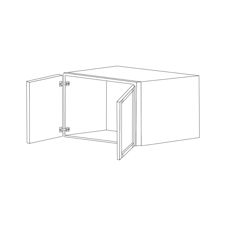 Lacquer White 36x18 Wall Cabinet - RTA