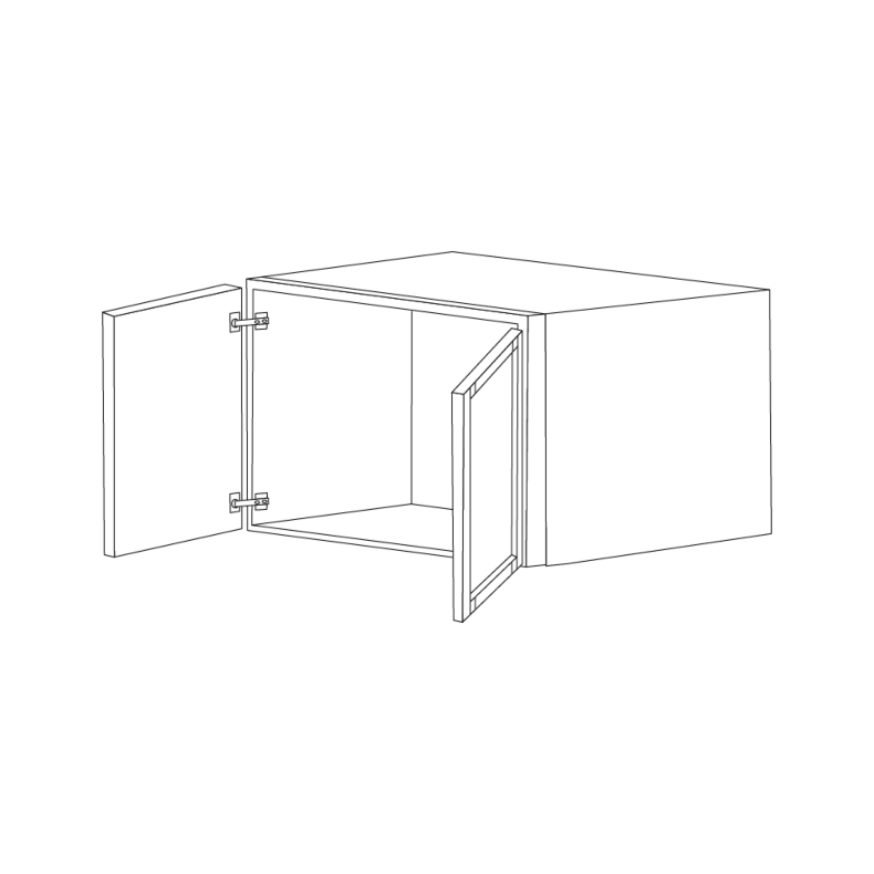 Lexington Espresso Shaker 36x21x12 Wall Cabinet - Assembled