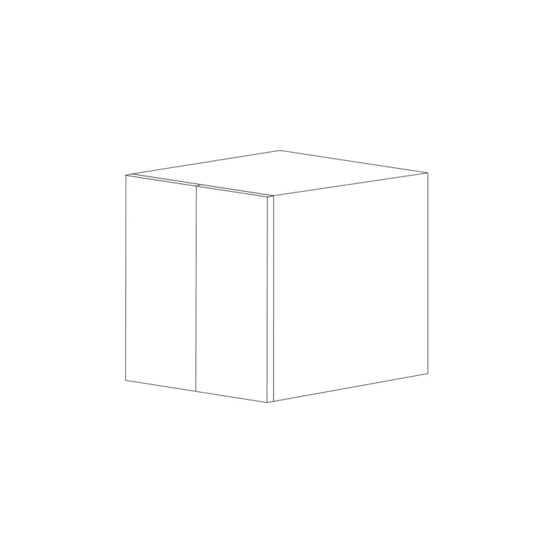 Matte Black 36x21x24 Wall Cabinet - RTA