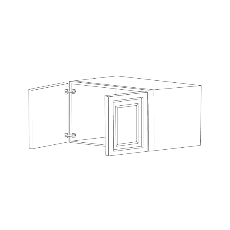 Romona Modern Gray 36x24x12 Wall Cabinet - RTA