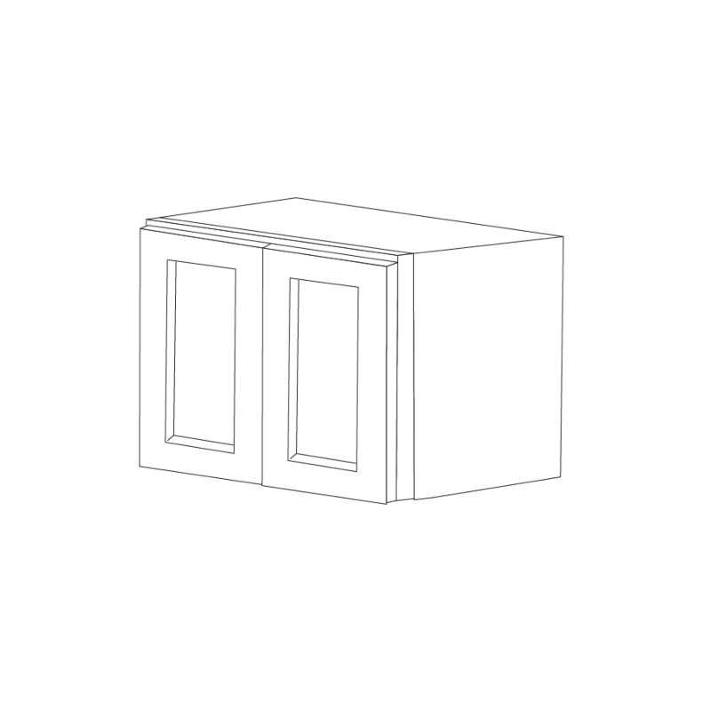 Lexington Grey Shaker 36x24x24 Wall Cabinet - Assembled