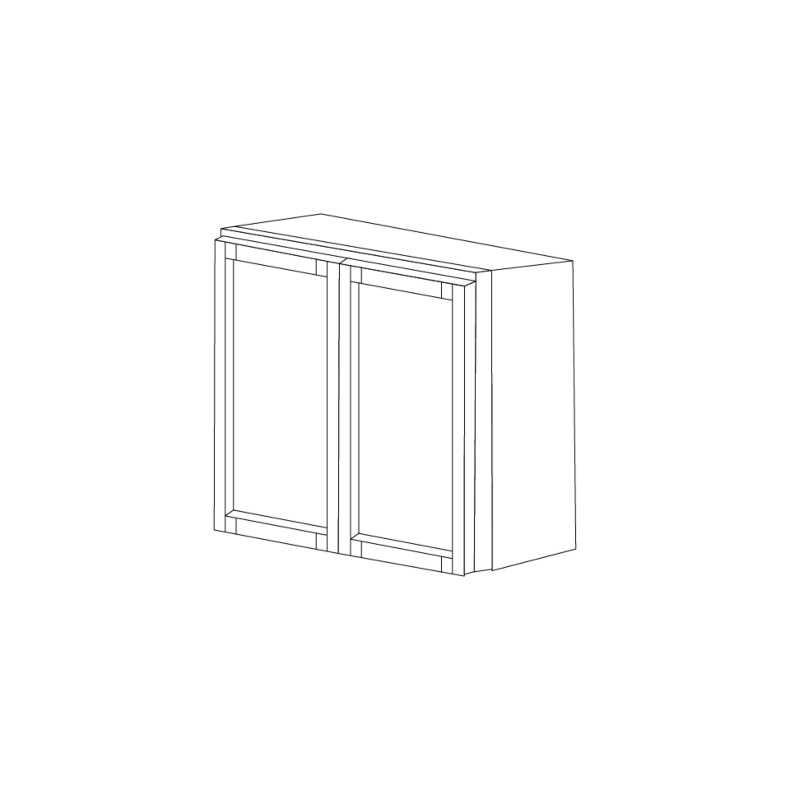 Lexington White Shaker 36x30 Wall Cabinet - RTA Lexington White Shaker 36x30 Wall Cabinet - RTA