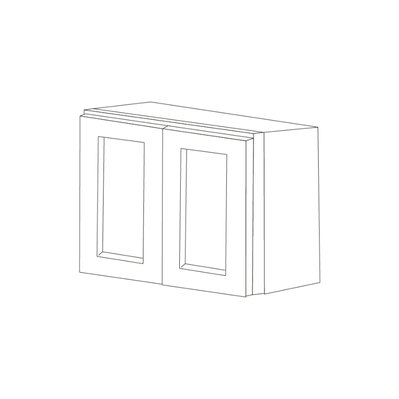 Lexington White Shaker 36x36 Wall Cabinet - Assembled Lexington White Shaker 36x36 Wall Cabinet - Assembled