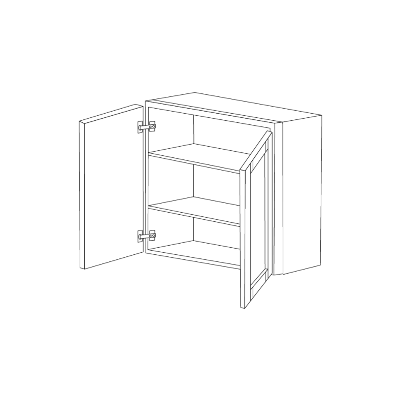 Pale Pine 36x36 Wall Cabinet - RTA