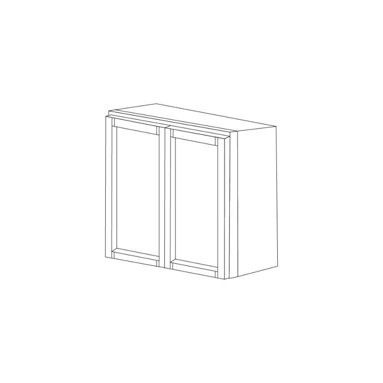 Fresno Grey Shaker 36x42 Wall Cabinet - Assembled Fresno Grey Shaker 36x42 Wall Cabinet - Assembled