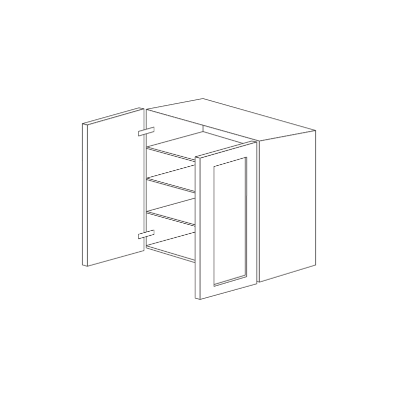 Jersey White Shaker 36x42 Wall Cabinet - RTA