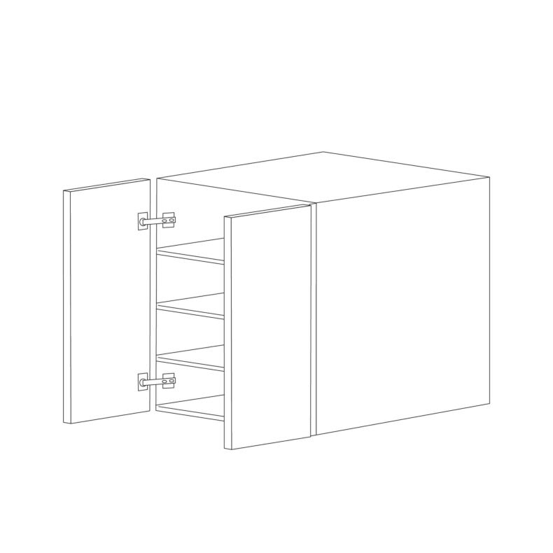 Dark Wood 36x42 Wall Cabinet - RTA