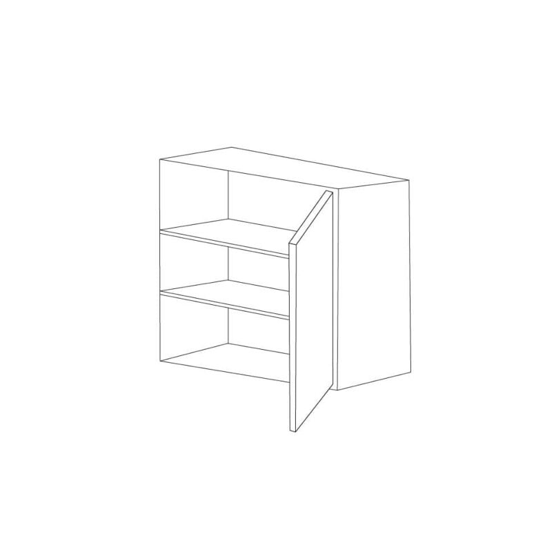 Chic Charcoal Flat Panel 27x42 Wall Blind Corner Cabinet - Assembled