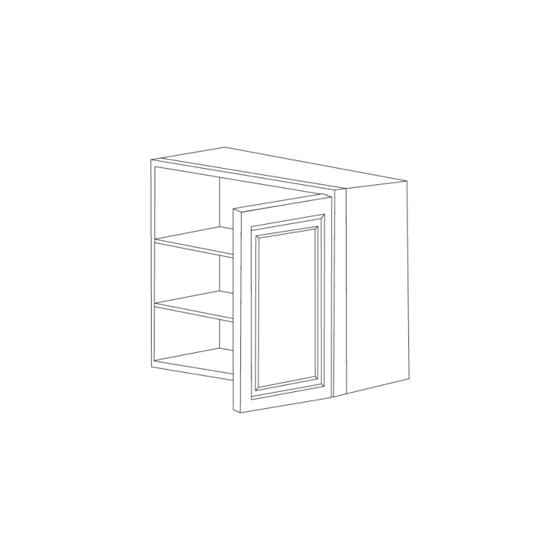 Arcadia Antique White 27x36 Blind Corner Wall Cabinet - RTA