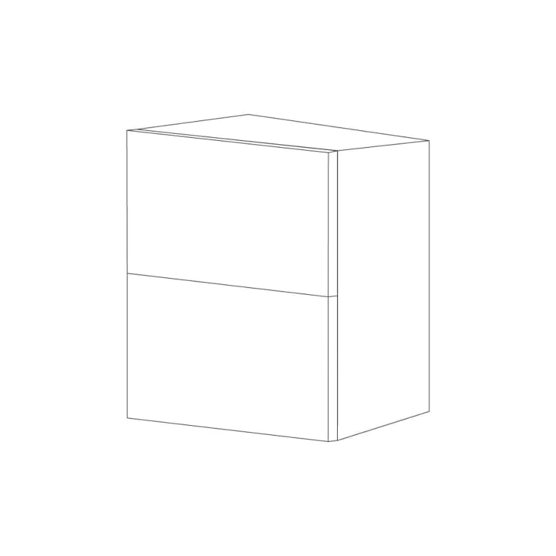 Glossy Gray 36x30 Horizontal Wall Bi-Fold Cabinet - RTA Glossy Gray 36x30 Horizontal Wall Bi-Fold Cabinet - RTA