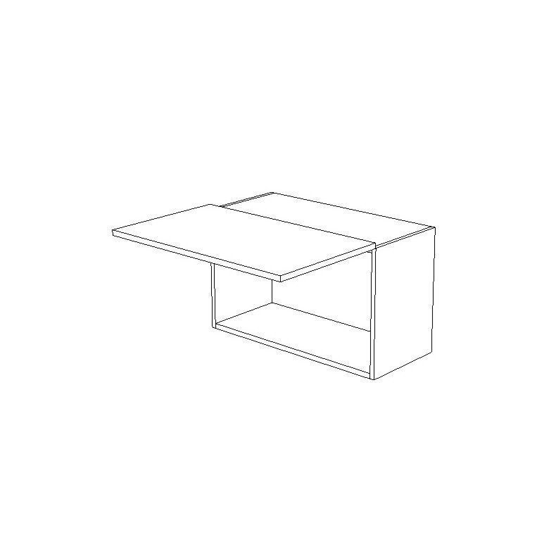 Calypso Grey 30x15 Wall Cabinet with Horizontal Lift Door - RTA