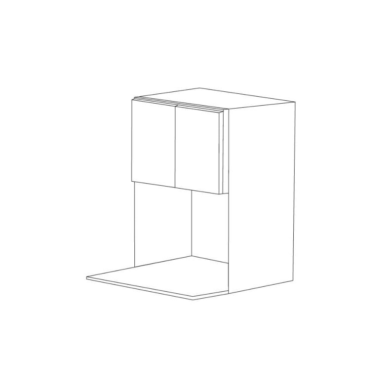 Chic Charcoal Flat Panel 27x36 Microwave Wall Cabinet - RTA Chic Charcoal Flat Panel 27x36 Microwave Wall Cabinet - RTA