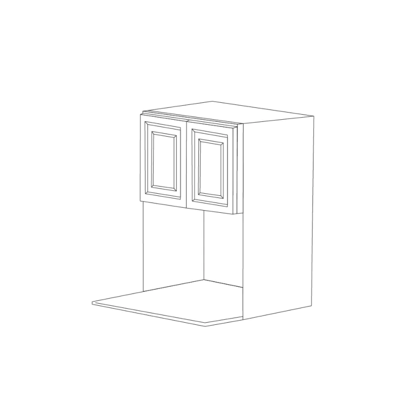 Driftwood Grey 27x42 Microwave Wall Cabinet - RTA Driftwood Grey 27x42 Microwave Wall Cabinet - RTA