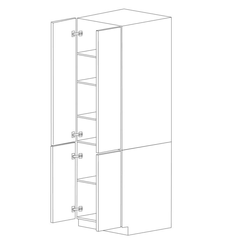 Piano Paint White Gloss 30x96 Utility Cabinet - RTA