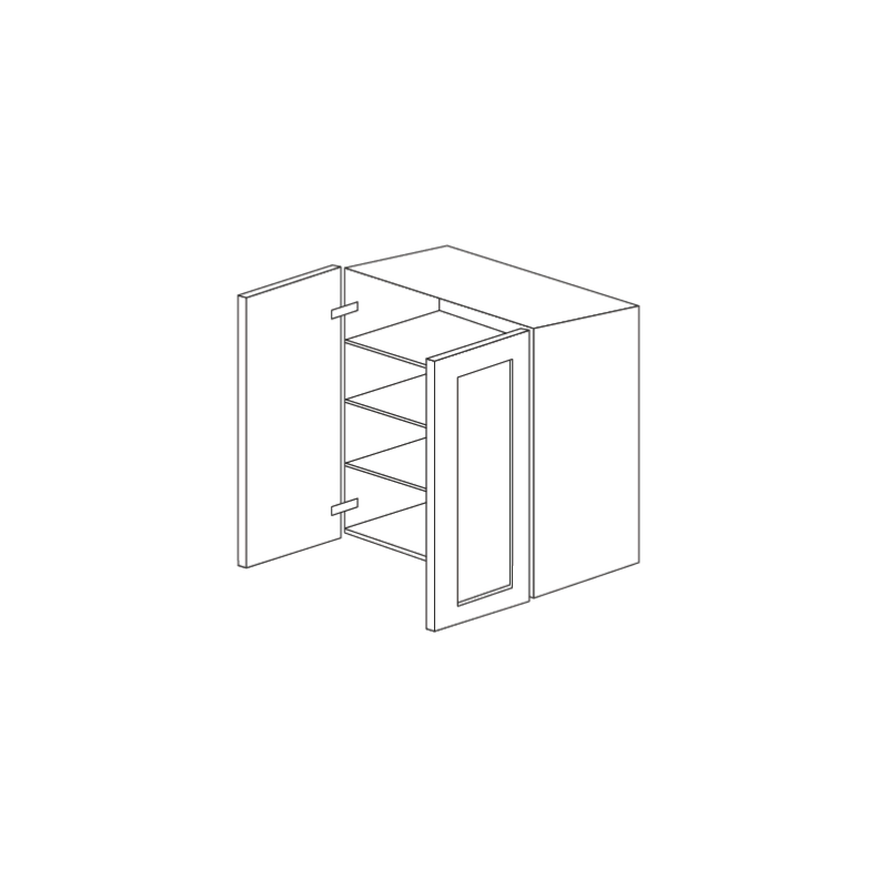 Jersey White Shaker 30x49 Pantry Top Part - RTA