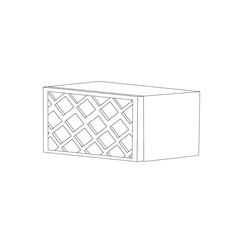Lexington White Shaker 30x12x15 Wine Rack - RTA Lexington White Shaker 30x12x15 Wine Rack - RTA