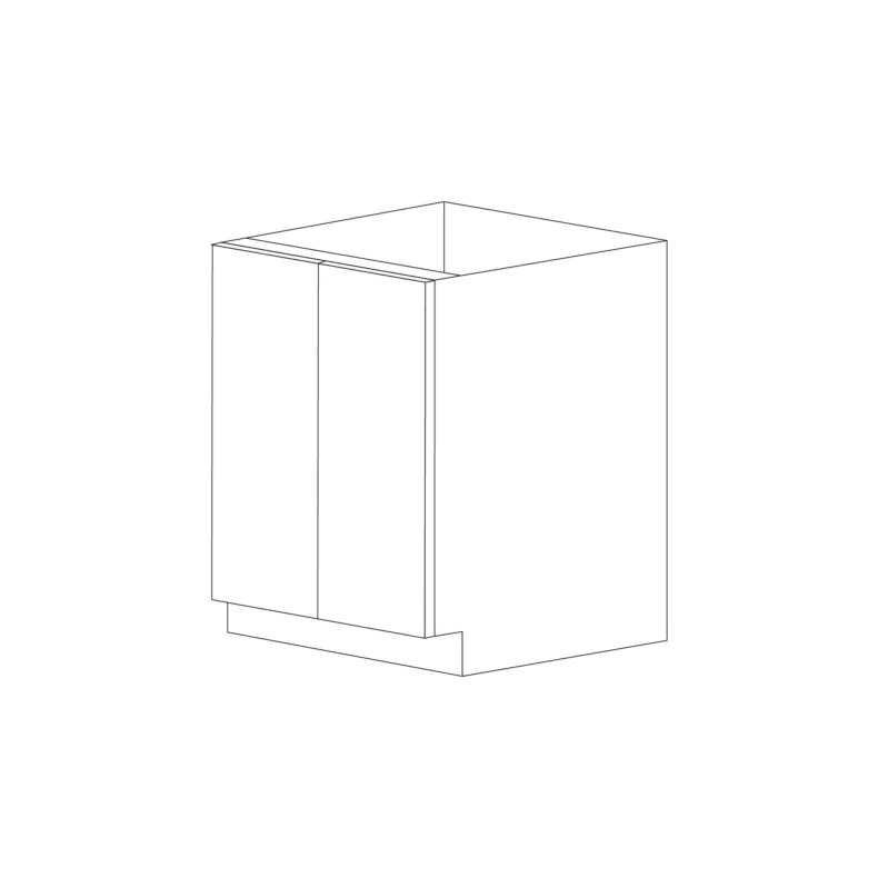 Bella 27" Base Cabinet - Full Height Door - Double Doors - White Melamine Box - RTA Bella 27" Base Cabinet - Full Height Door - Double Doors - White Melamine Box - RTA