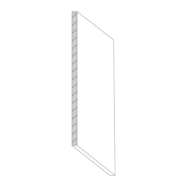 Lunar Slim Oak Shaker 13x42 Wall End Panel Lunar Slim Oak Shaker 13x42 Wall End Panel