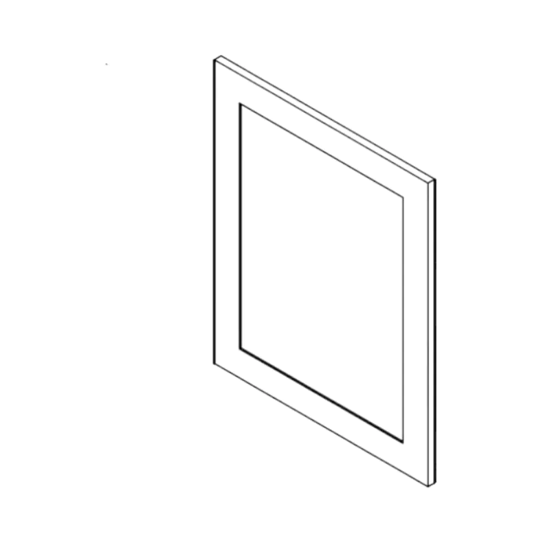 Brooklyn Slim White Shaker Base Fake Door Brooklyn Slim White Shaker Base Fake Door