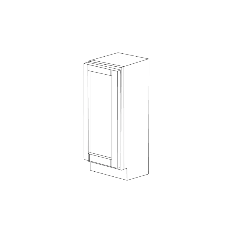 Rustic Grey Shaker 6" Spice Rack Drawer Cabinet - RTA