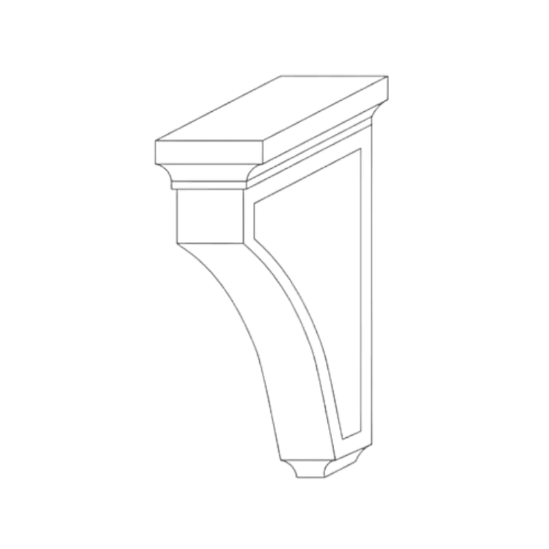 Brooklyn Slim White Shaker 11" Corbel Brooklyn Slim White Shaker 11" Corbel