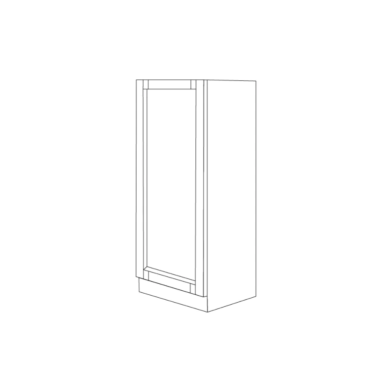 Rustic Grey Shaker 18x54 Utility Cabinet Bottom Part - RTA