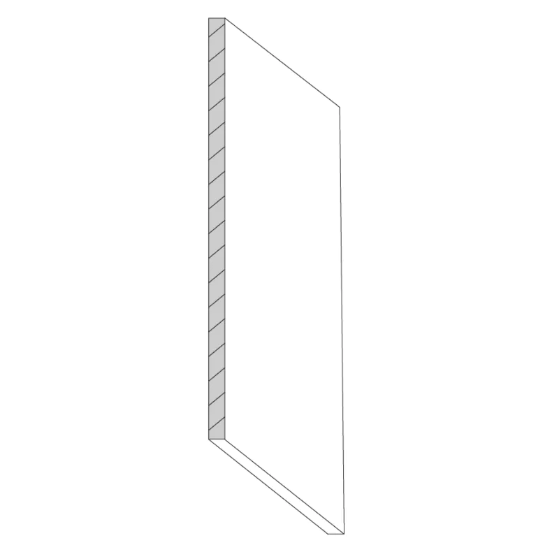 Manhattan Modern Grey 96" Tall Finish Skin Panel Manhattan Modern Grey 96" Tall Finish Skin Panel