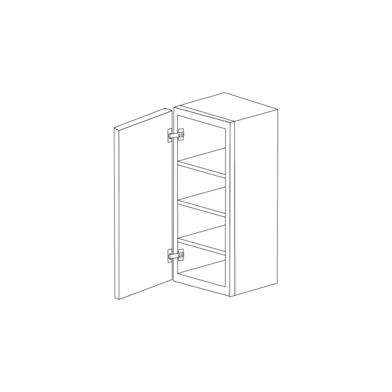 Miami White Oak Shaker 12x42 Wall Cabinet - RTA Miami White Oak Shaker 12x42 Wall Cabinet - RTA