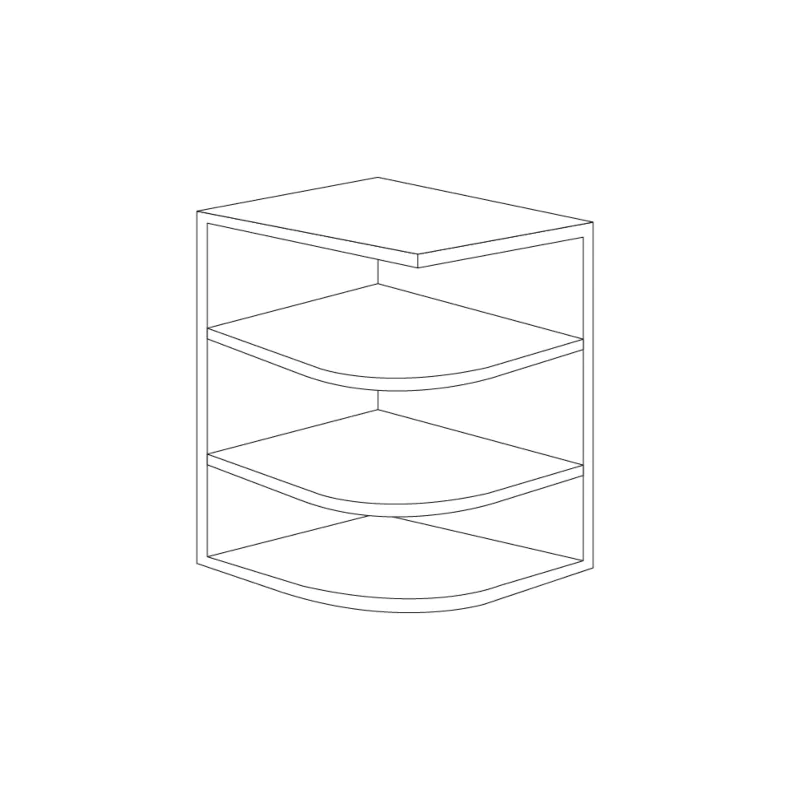 Jacksonville Black Shaker 9x42 Wall End Shelf Cabinet - RTA