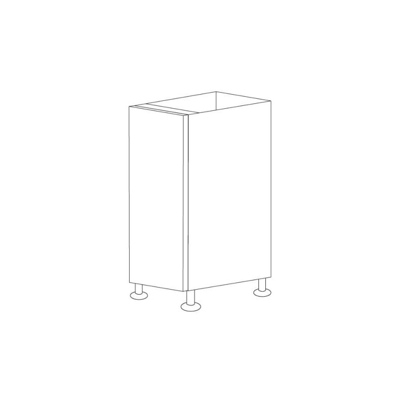 Matte Black 15" Base Cabinet - 1 Door - RTA