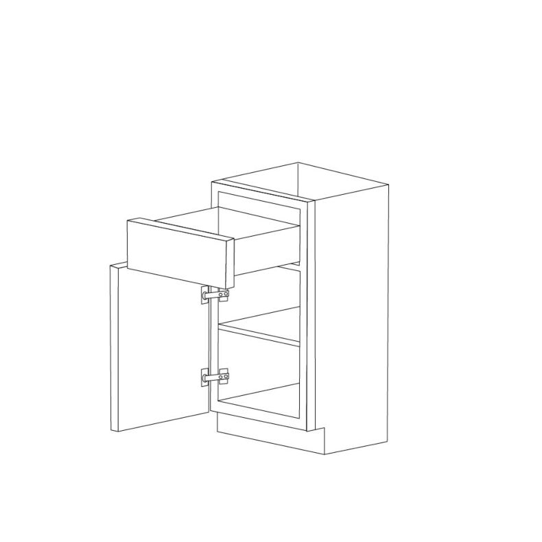 Georgia Honey Shaker 18" Base Cabinet RTA
