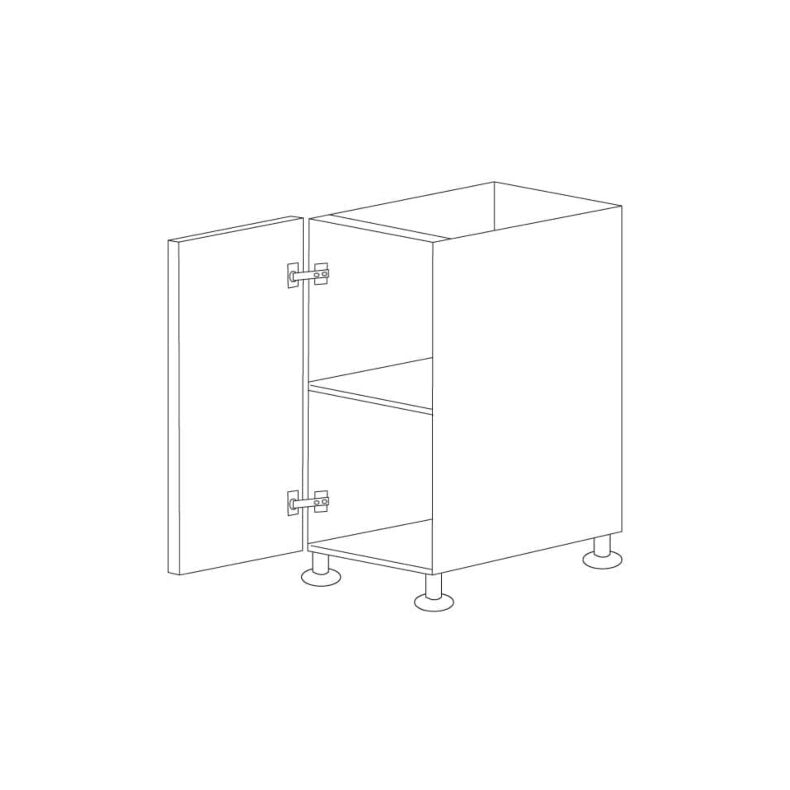 Silver Lining 18" Base Cabinet - 1 Door - RTA