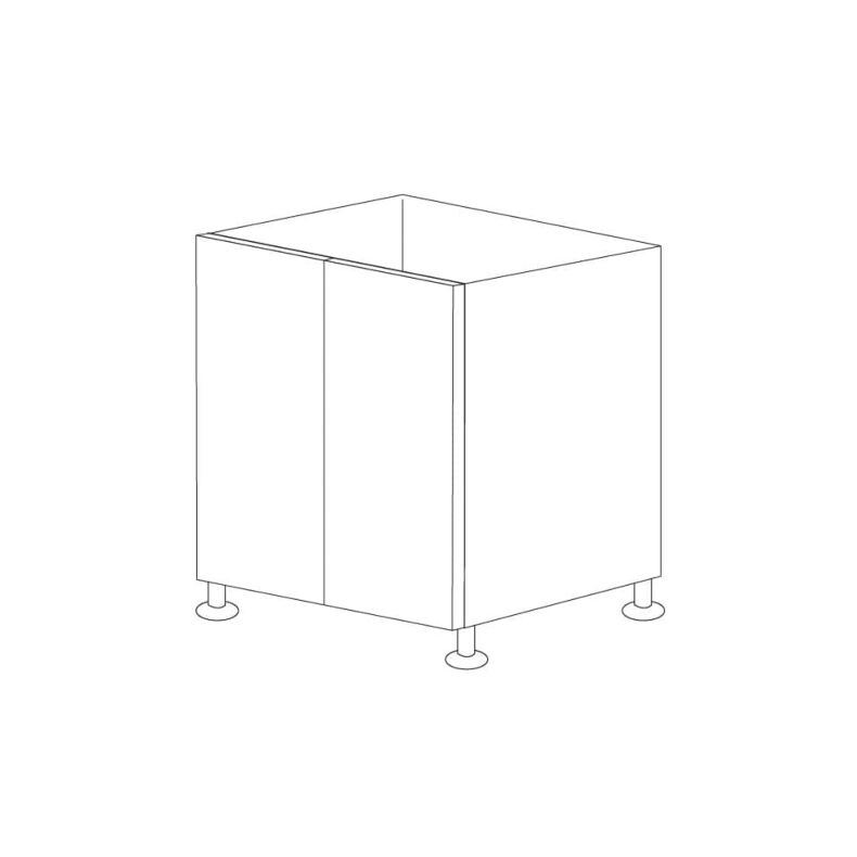 Matte Black 30" Base Cabinet - 2 Doors - RTA
