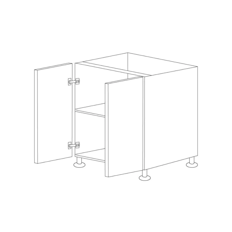 Matte Black 30" Base Cabinet - 2 Doors - RTA Matte Black 30" Base Cabinet - 2 Doors - RTA