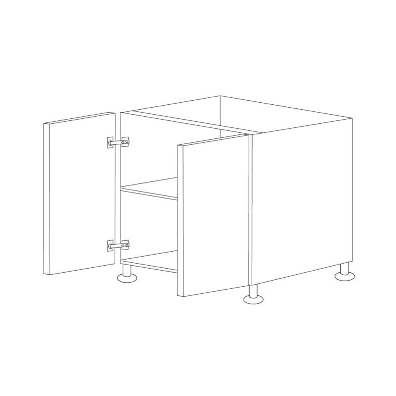 Attis Brown 36" Base Cabinet - 2 Doors - RTA
