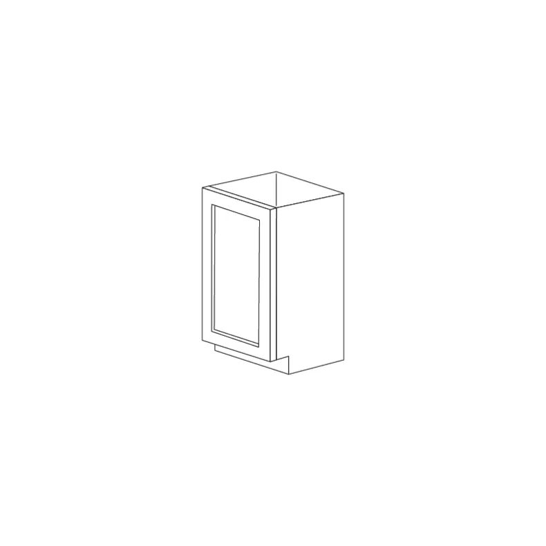 Lunar Slim White Shaker 9" Base Cabinet - Full Height Door - RTA Lunar Slim White Shaker 9" Base Cabinet - Full Height Door - RTA