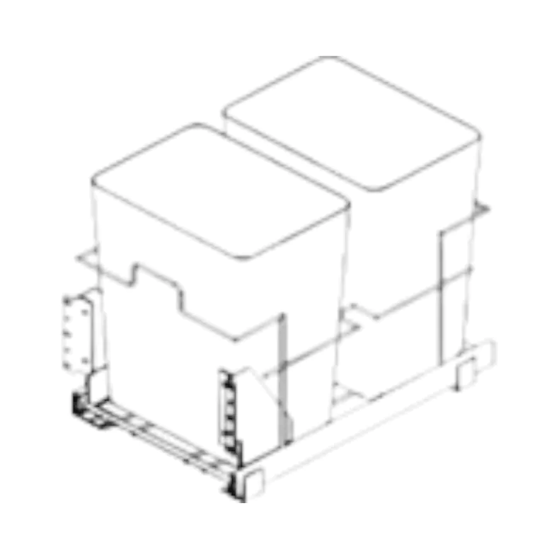 Cinder Double Shaker 18" Trash Can Roll Out Cinder Double Shaker 18" Trash Can Roll Out