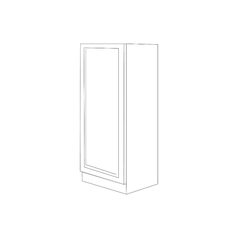 Light Grey Double Shaker 18x54 Lower Pantry Cabinet - RTA Light Grey Double Shaker 18x54 Lower Pantry Cabinet - RTA