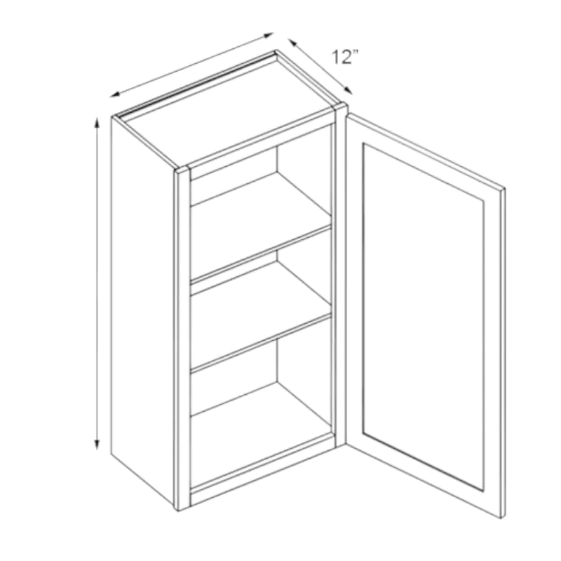 Sage Green Shaker 21x30 Single Door Wall Cabinet - RTA Sage Green Shaker 21x30 Single Door Wall Cabinet - RTA