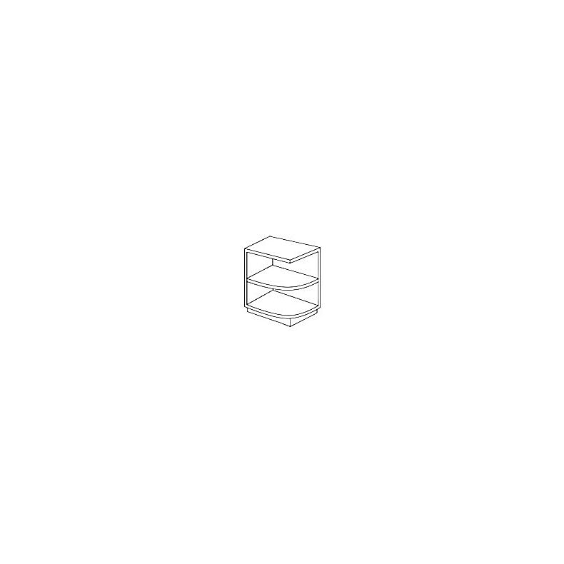 Irvine White Shaker 9" Base End Shelf Cabinet - Left - RTA