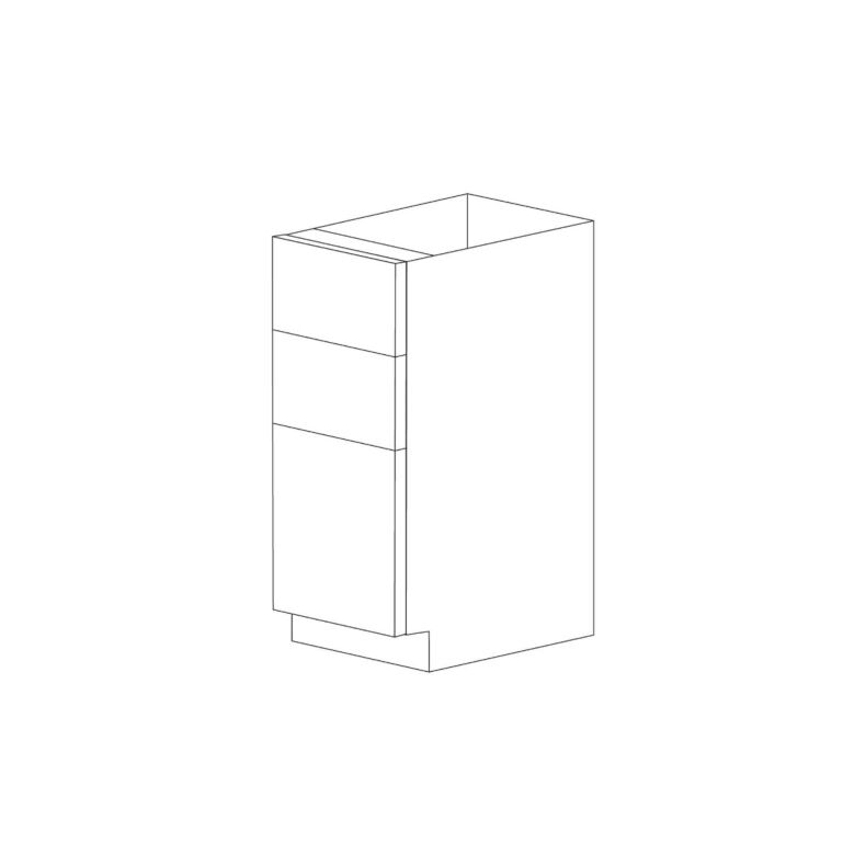 Piano Paint White Gloss 12" Drawer Base Cabinet - Assembled Piano Paint White Gloss 12" Drawer Base Cabinet - Assembled