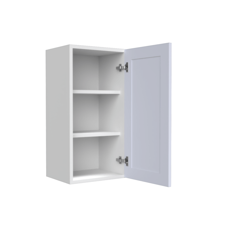 Lunar White Shaker 9x30 Wall Cabinet - White Melamine Box - RTA