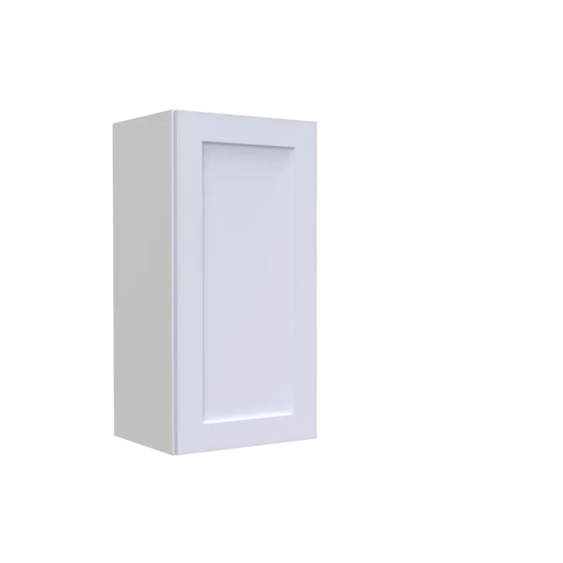 Lunar White Shaker 9x30 Wall Cabinet - White Melamine Box - RTA Lunar White Shaker 9x30 Wall Cabinet - White Melamine Box - RTA