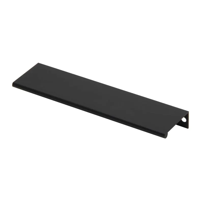 6.7" Matte Black Mout Finger Edge Tab Pull Handle 6.7" Matte Black Mout Finger Edge Tab Pull Handle