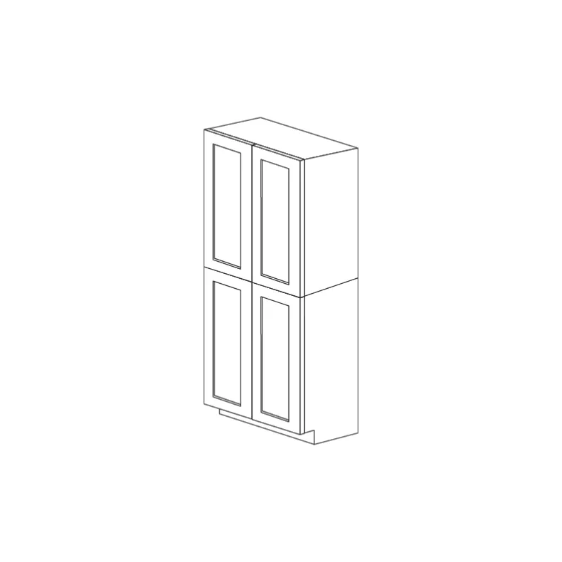Lunar Slim Oak Shaker 36x84 Pantry Set (3 Shelves) - RTA Lunar Slim Oak Shaker 36x84 Pantry Set (3 Shelves) - RTA